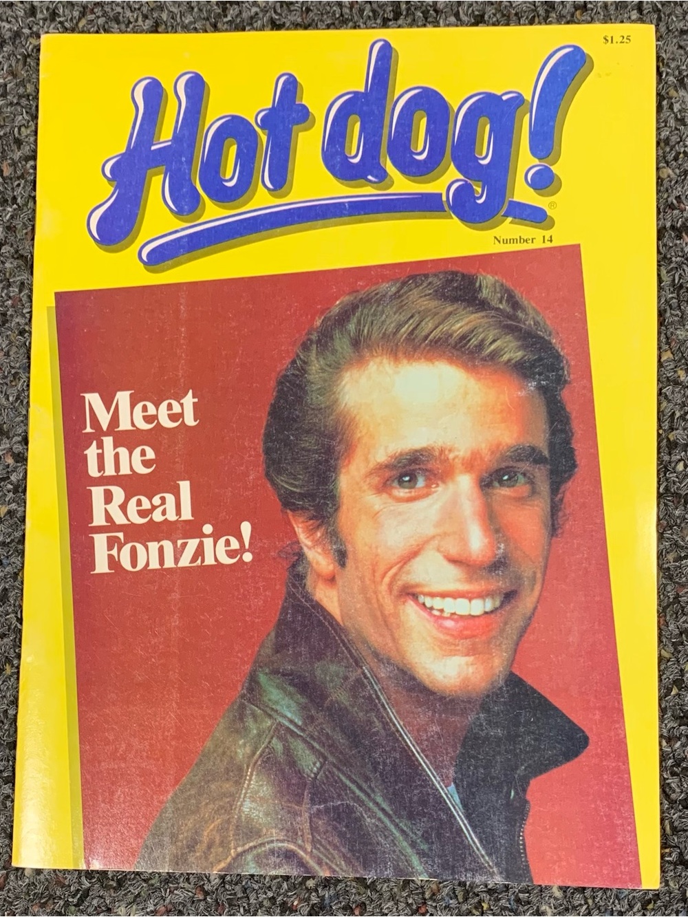 Vintage 1982 Hot Dog The Fonz from Happy Days magazine